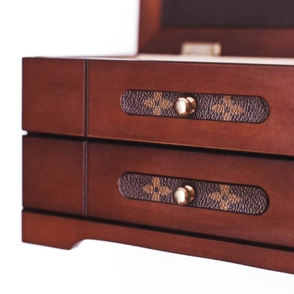 Jewerly wooden Box Walnut Organizer Storage Gift